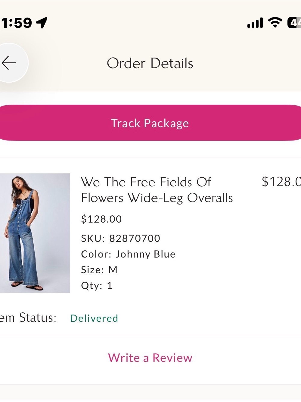 We The Free Fields of Flowers Wide Leg Overalls Size Medium - Picture 10 of 10